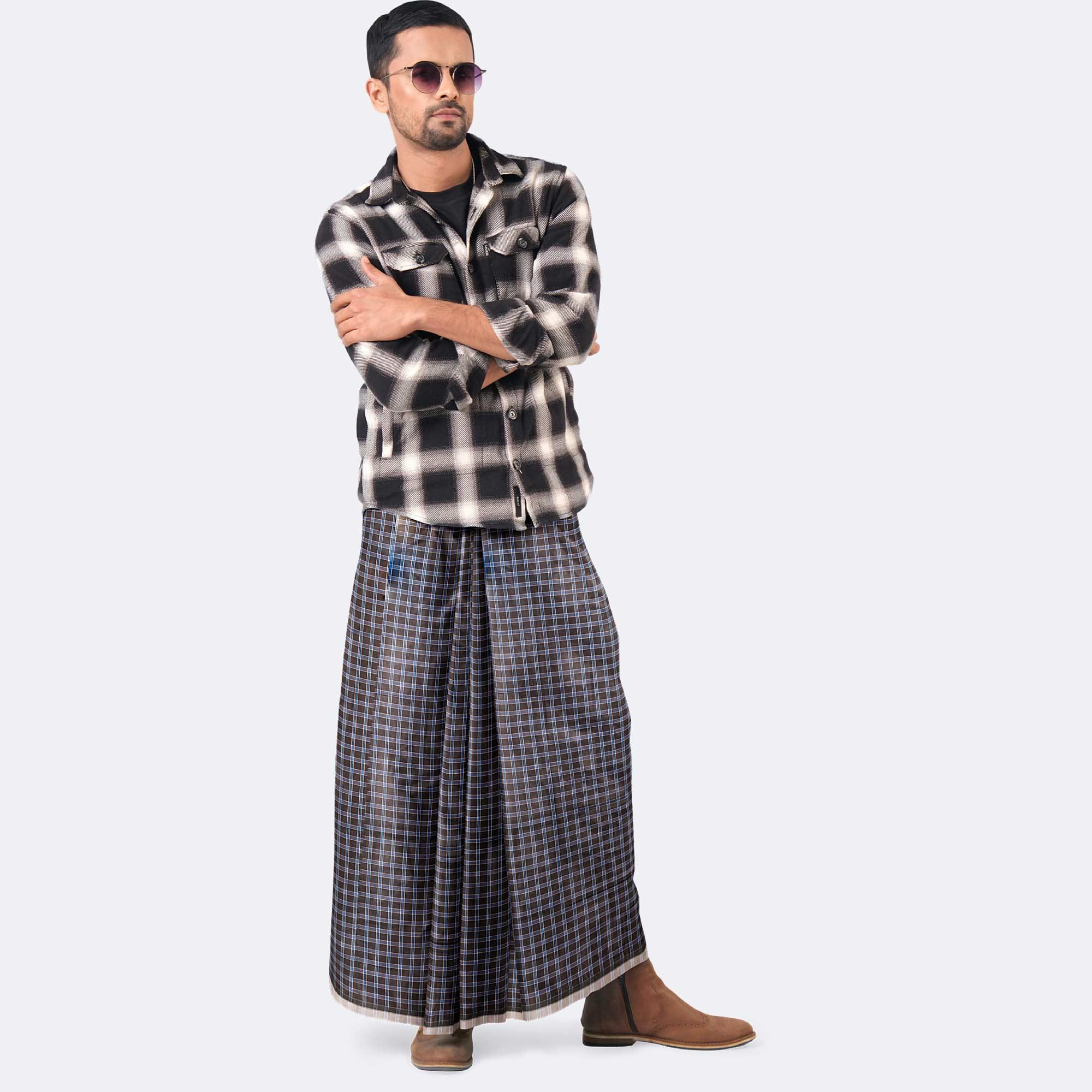 Men’s Traditional Lungi (100% Cotton) - Ullash