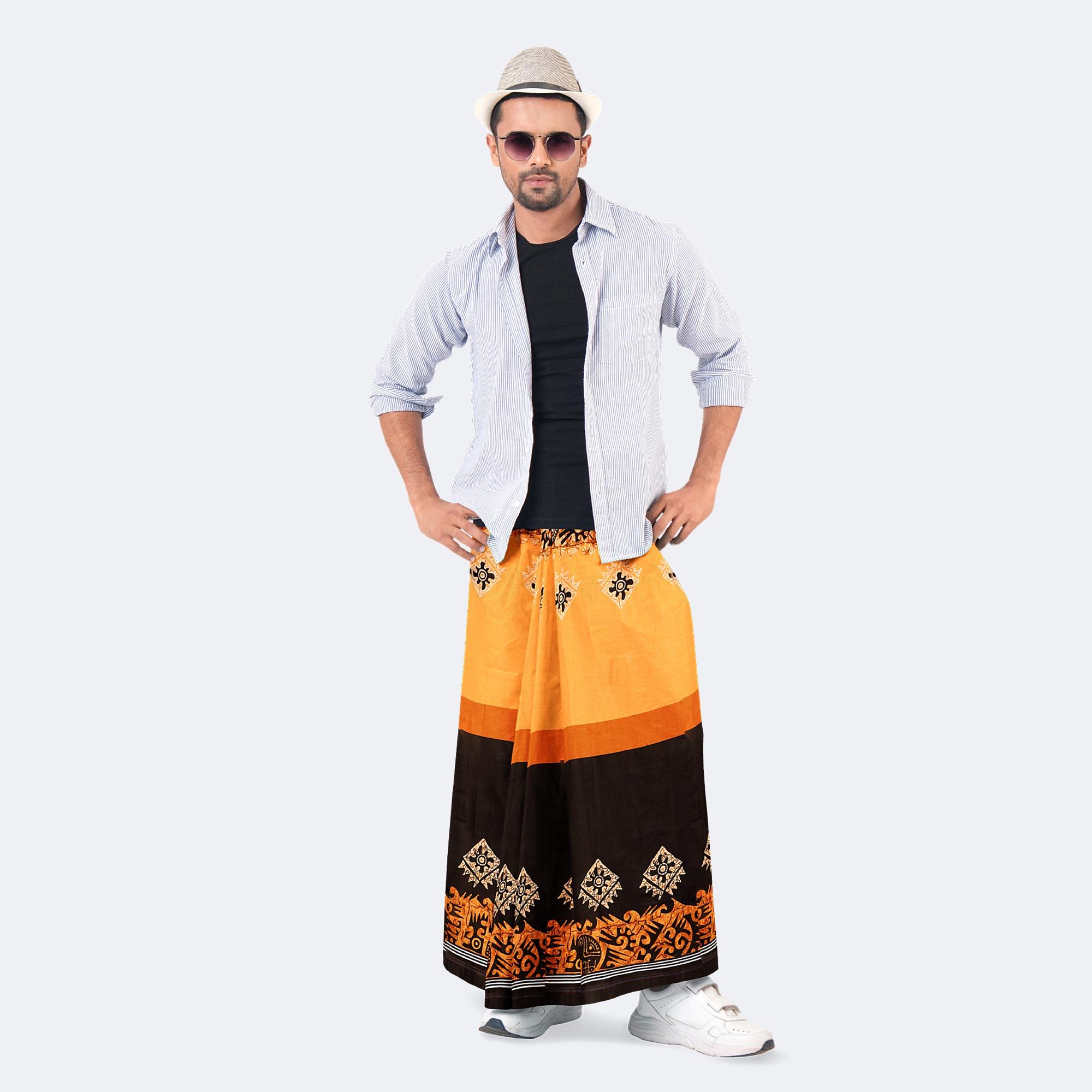 Men's Cotton Classic Print Lungi - Western