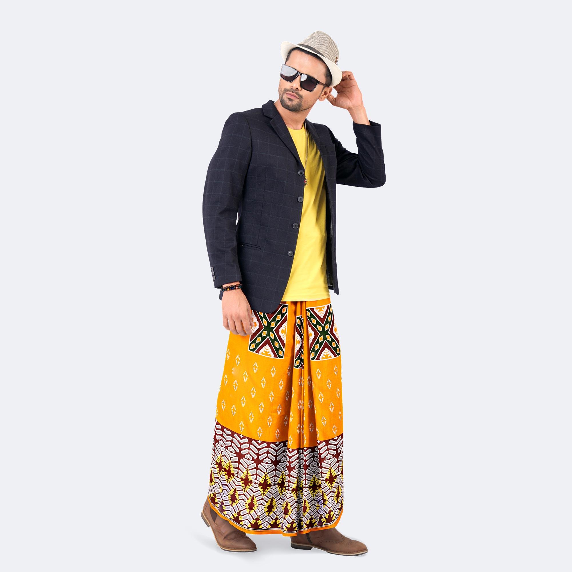 Men's Trendy Western Print Lungi