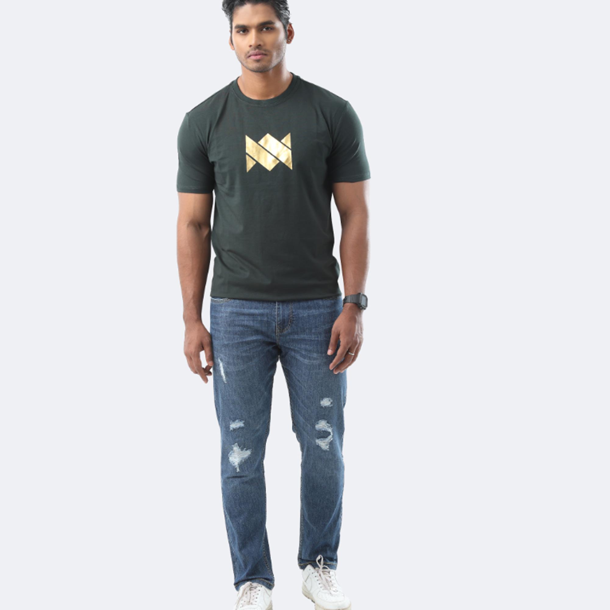 Straight Fit Blue Jeans
