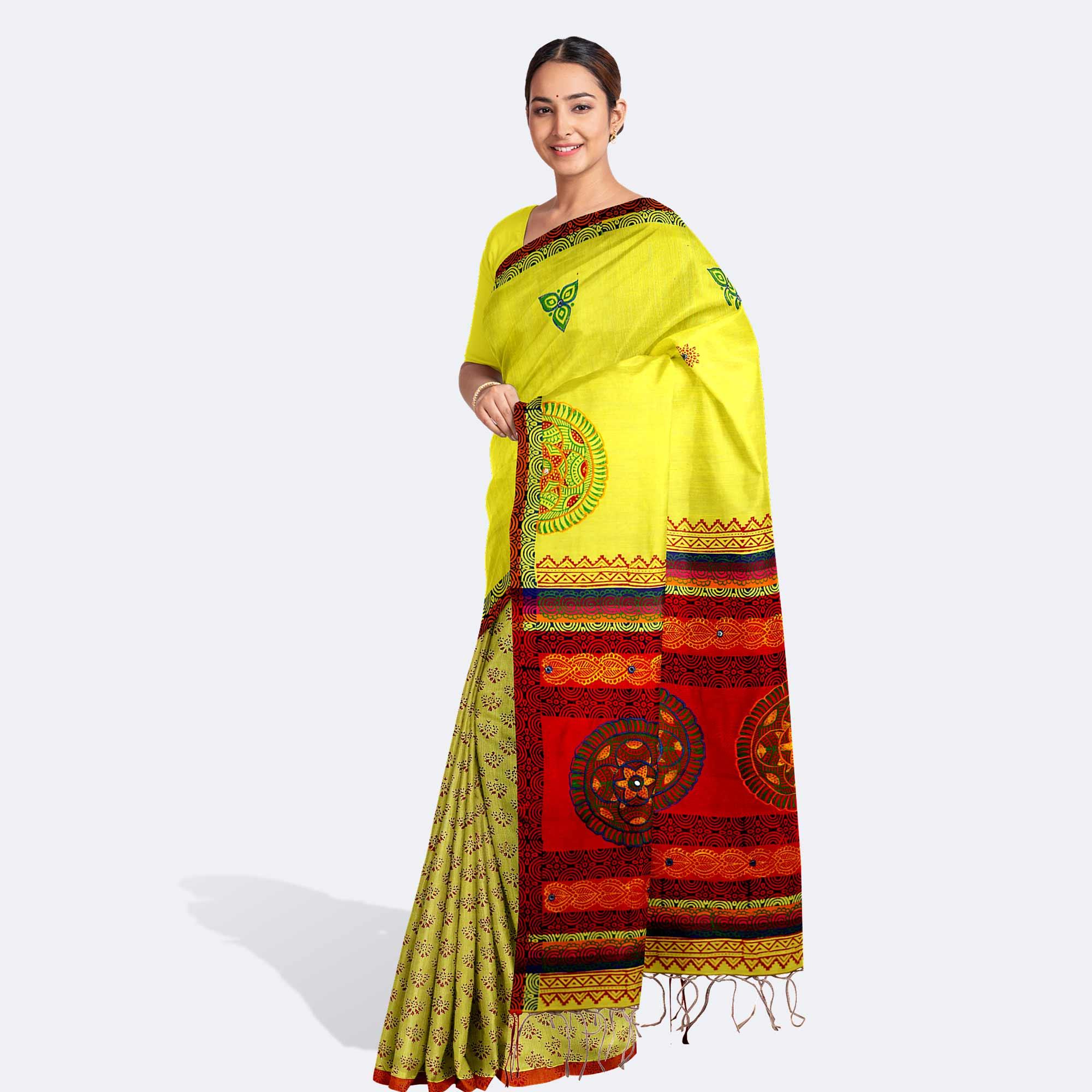 Half Silk Saree