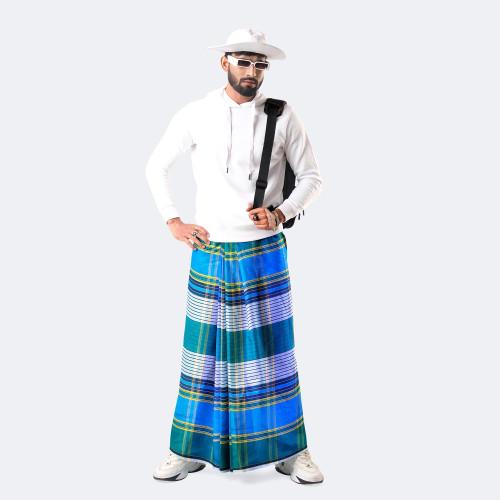 Cotton Stripe & Check Lungi - Torongo