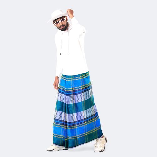 Cotton Stripe & Check Lungi - Torongo