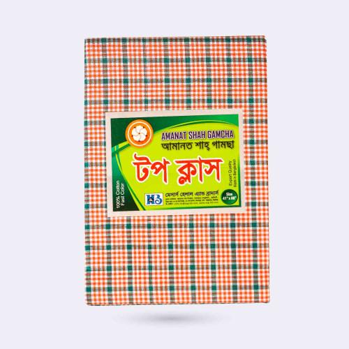Orange color  Cotton Gamcha - Top Class