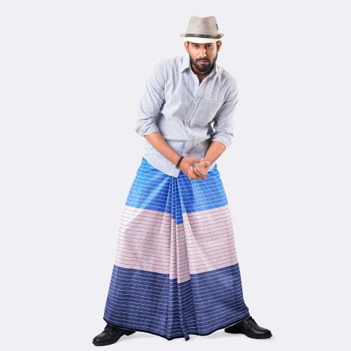 Sky Fade Stripe Lungi - Antorik