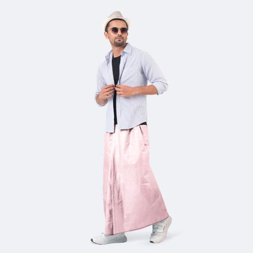 Cream Color Cotton Lungi - Apurbo | MIAH