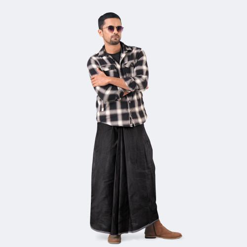 Midnight Black Lungi - Ashapurno