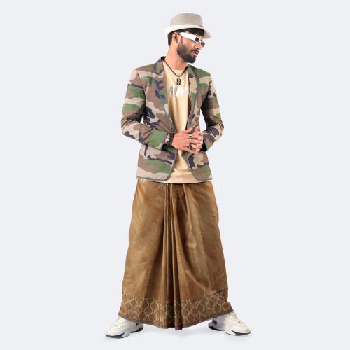 Brown Color Solid Lungi - Bikkhato | MIAH