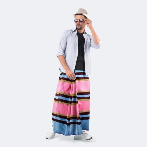 Ash & Olive Cotton Lungi - Bikkhato | MIAH