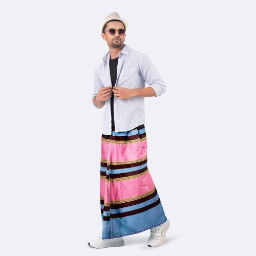Ash & Olive Cotton Lungi - Bikkhato | MIAH
