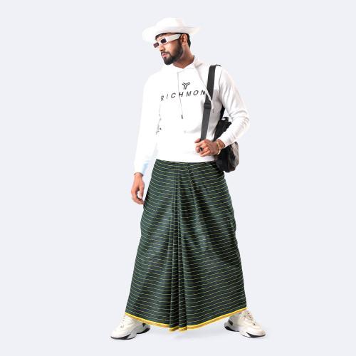 Deep Forest Check Lungi -Rotno  Mala