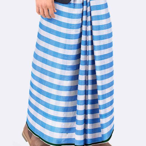 White & Feroza Cotton Lungi
