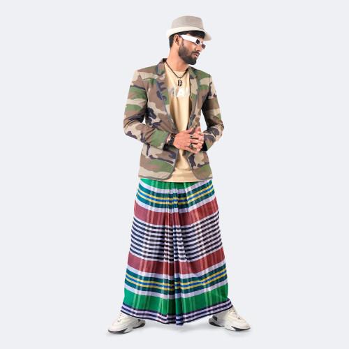 Men’s Multicolor Check Cotton Lungi - Showpno Bilash