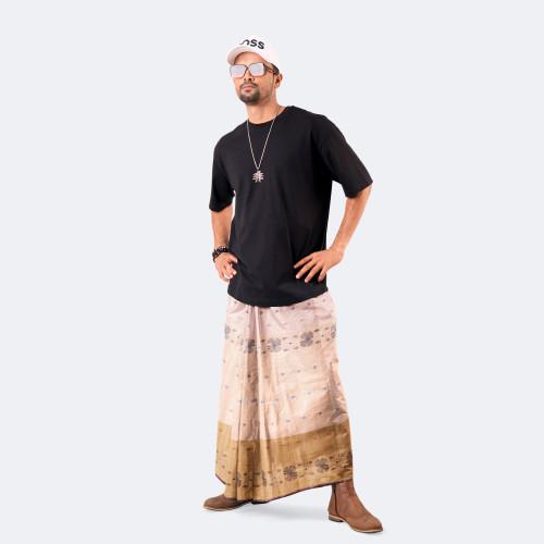 Soft Peach Color Lungi - Bektitto | MIAH
