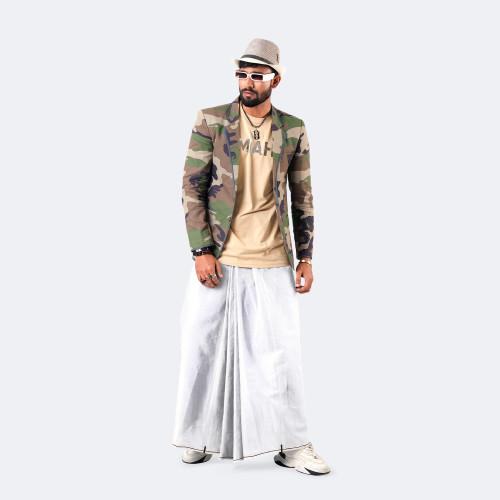 Classic White Lungi - Saz Bilash | MIAH