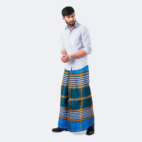 Modern Multicolor Check Lungi – Showkhin | MIAH