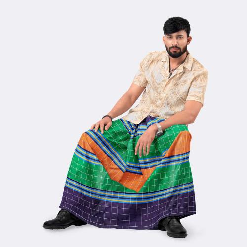Traditional Men's Cotton Lungi - Ashapurno