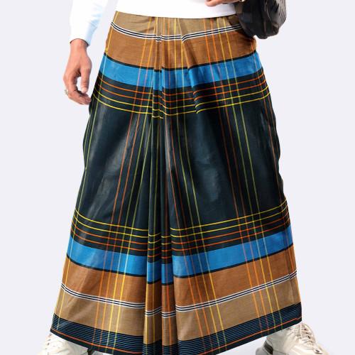 Men’s Multicolor Checked Cotton Lungi - Ashapurno