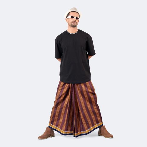 Men's Lungi Stripe & Check - Stylish & Relaxed - Showkhin