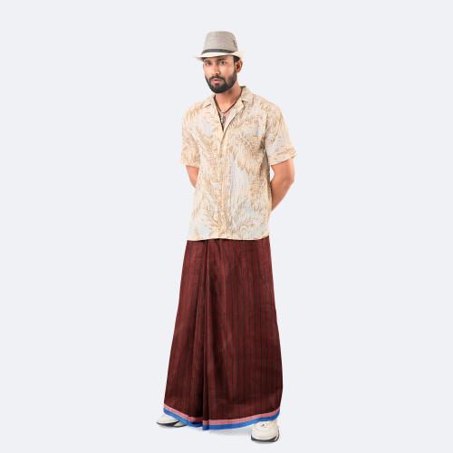 Men's Lungi Stripe & Check - Traditional Wear - Showkhin