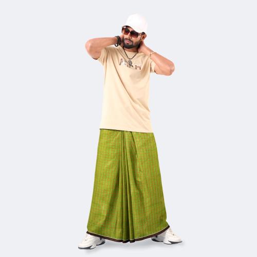 Men's Lungi Stripe & Check - Ultimate Comfort - Showkhin
