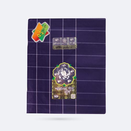 Indigo Purple & Periwinkle Checkered Elegance  Lungi - Crown