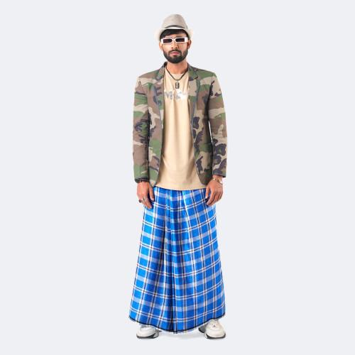 Men’s Classic Striped & Checked Cotton Lungi - Onuvob