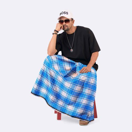 Traditional Stitched Lungi (100% Cotton) - Ullash