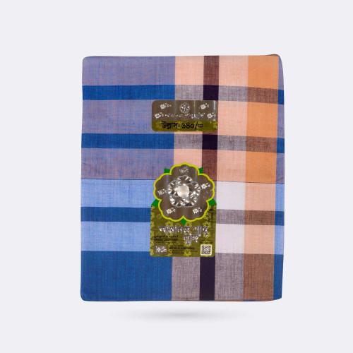 Men’s Checked Multicolor Cotton Lungi - Ullash