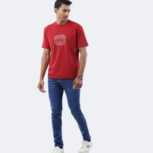 Tapered Fit Blue Jeans