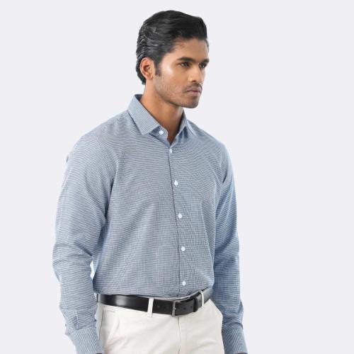 Non-Iron Yarn-Dyed Cotton Dobby Shirt
