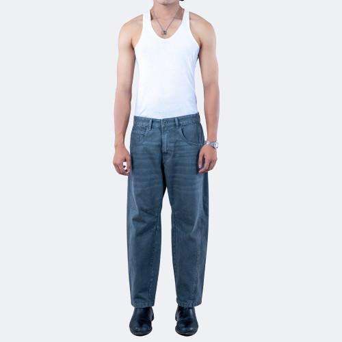 Stylish Blue Baggy Pants for Men | MIAH