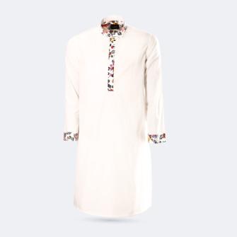 Classic White Viscose Panjabi