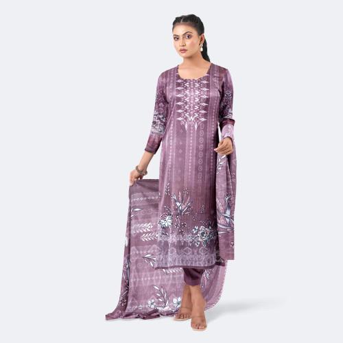 Mauve Pink Premium Cotton Salwar Kameez Digital Print