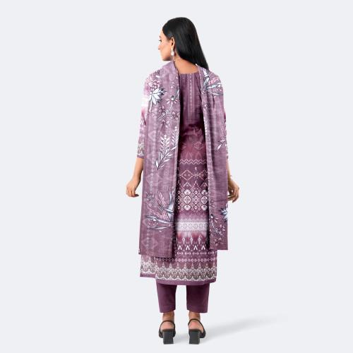 Mauve Pink Premium Cotton Salwar Kameez Digital Print